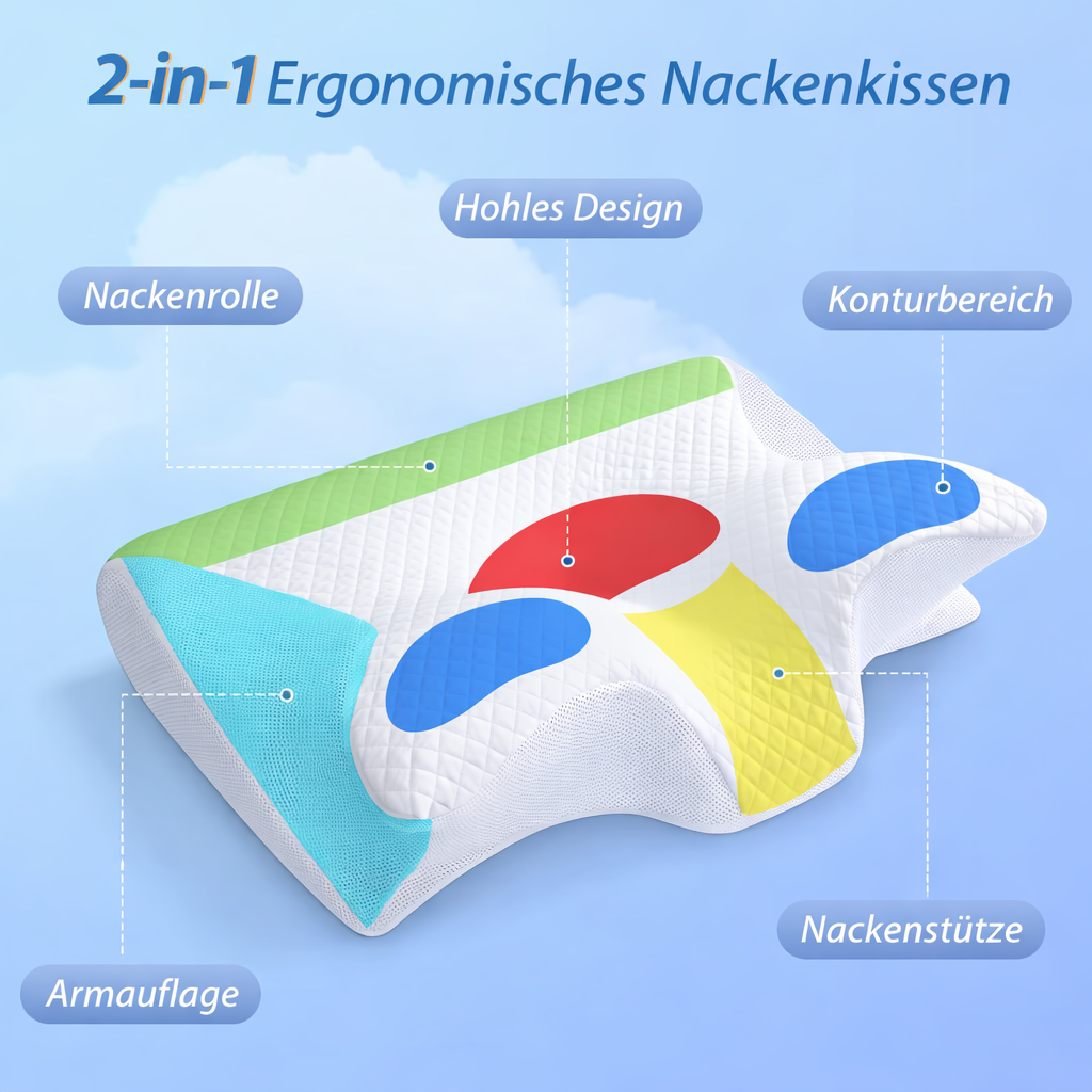 Ergonomisches Nackenstützkissen